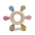 Silicone and Beech Teether “RUDDER” Beige